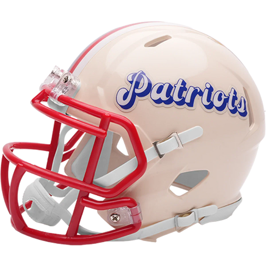 New England Patriots Speed Mini Football Helmet RETRO - NFL Break4Sports & Collectibles, LLC
