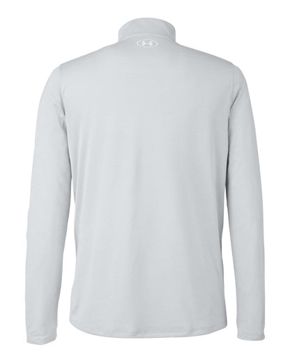 Under Armour Men's Team Tech 1 / 4 Zip Loose Long Sleeve Pullover Light Gray - MCI SPORTS