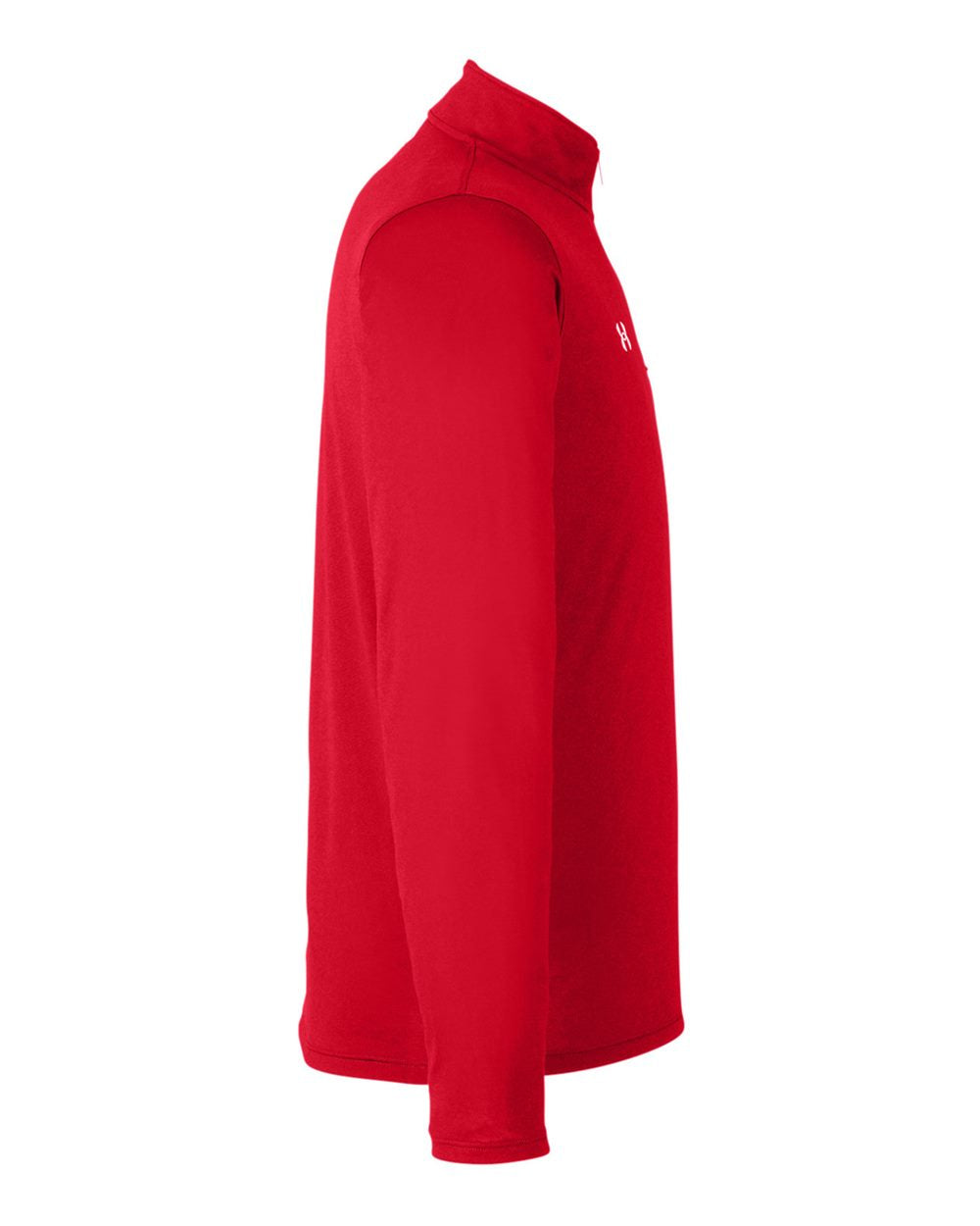 Under Armour Men's Team Tech 1 / 4 Zip Loose Long Sleeve Pullover Red - MCI SPORTS