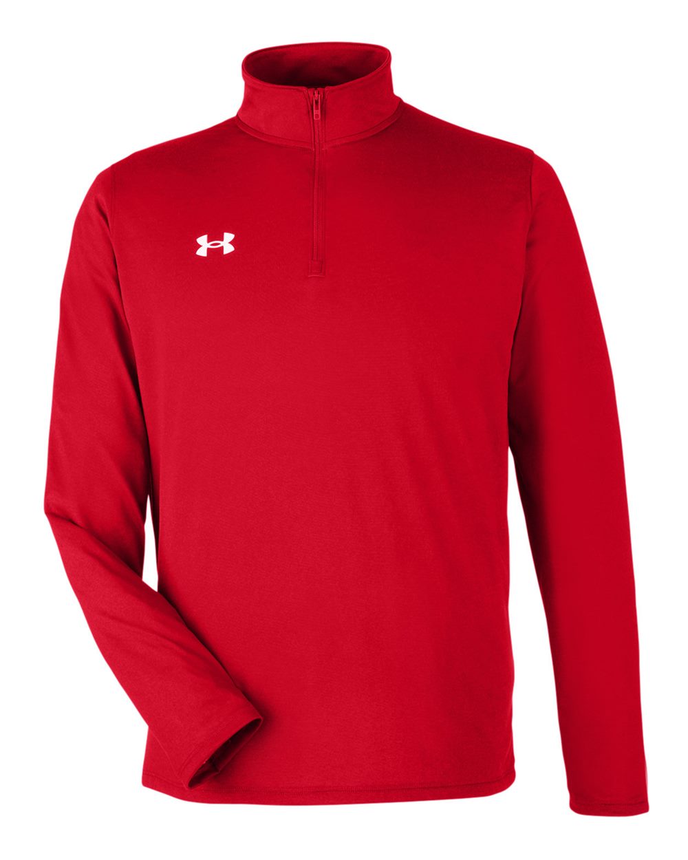 Under Armour Men's Team Tech 1 / 4 Zip Loose Long Sleeve Pullover Red - MCI SPORTS