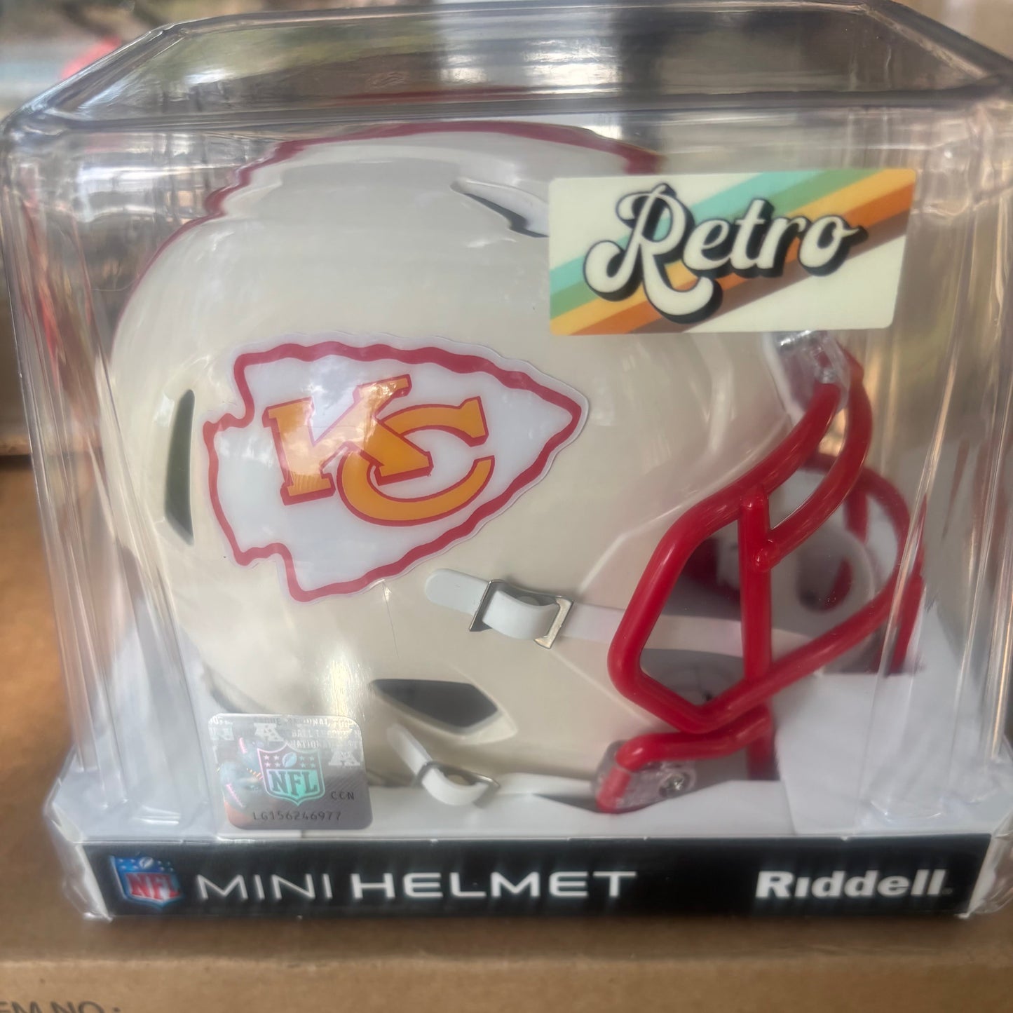 Kansas City Chiefs Speed Mini Football Helmet RETRO - NFL Break4Sports & Collectibles, LLC