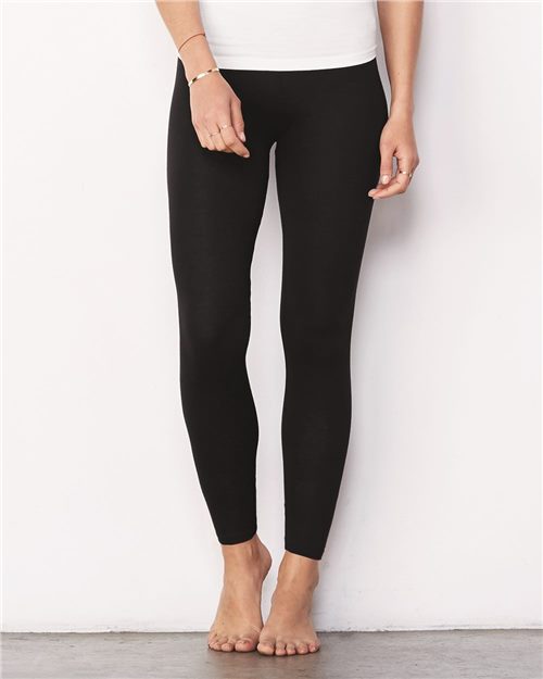 Bella Womens Cotton/Spandex Legging Black - MCI SPORTS