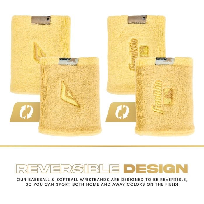 Franklin X-Vent Reversible Wristbands - 4 inches Peligro Sports