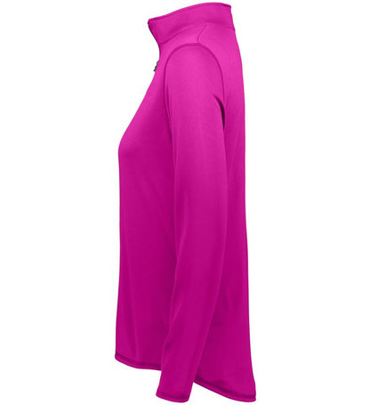 Augusta Sportswear Ladies Attain 1/4 Zip Pullover, Power Pink - MCI SPORTS