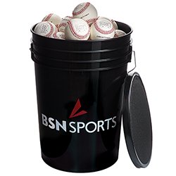Bucket with 36 Mark 1 Offical League Baseballs - MCI SPORTS