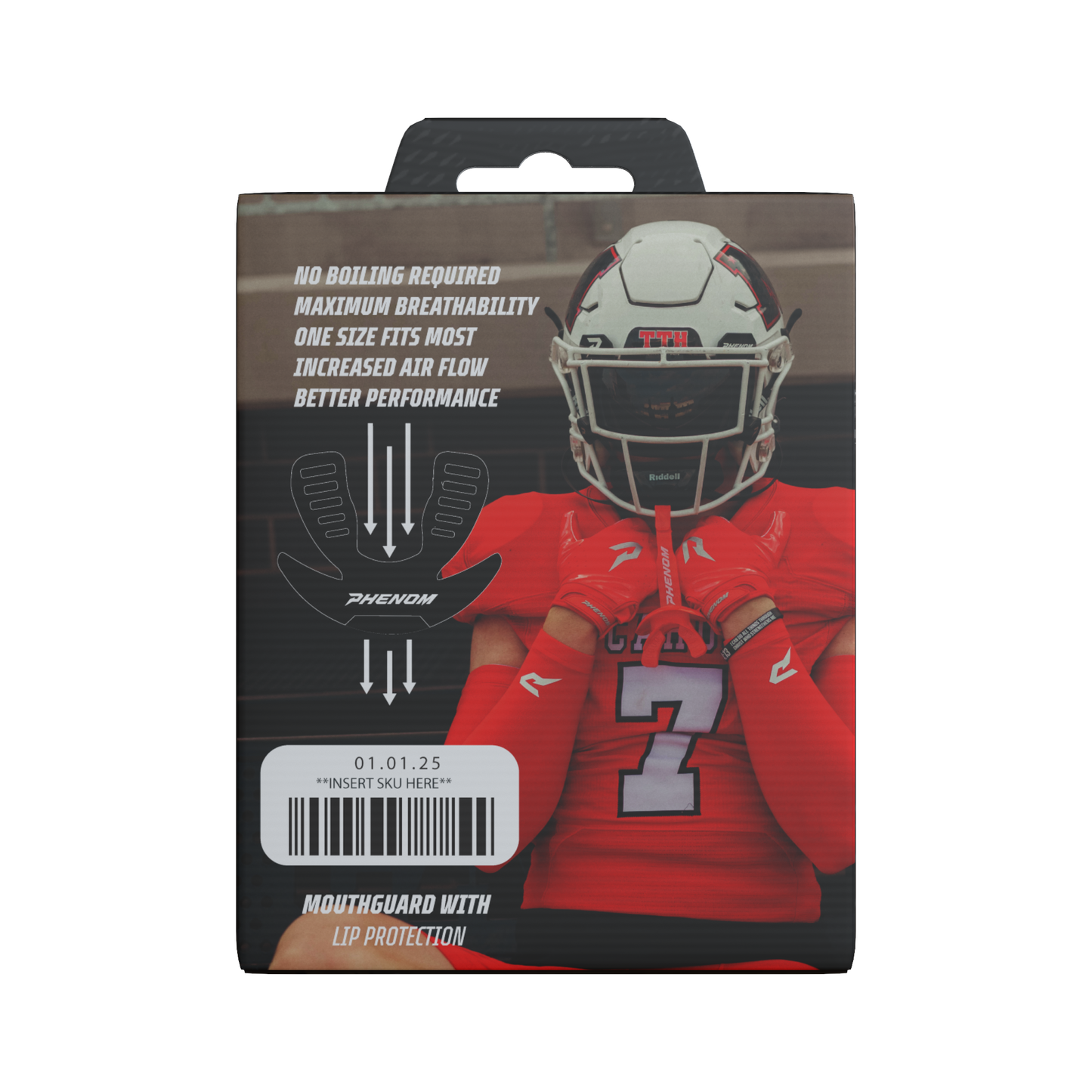 Phenom Elite Hexa-Flow 4.0 Football Mouthguard – Team Color Edition (Adult & Youth) Phenom Elite Brand