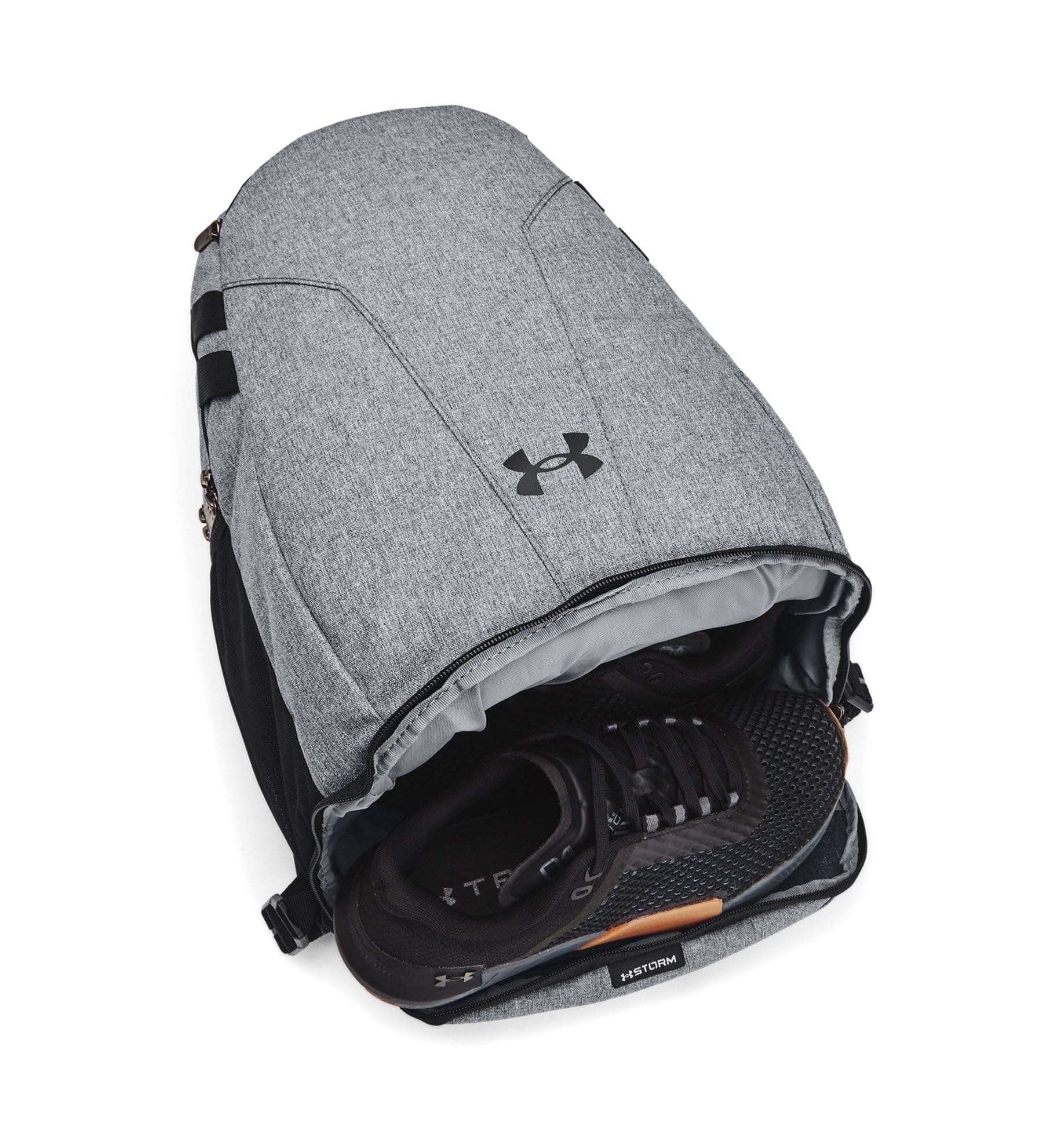 Under Armour Hustle 5.0 Team Backpack Heather Grey - MCI SPORTS