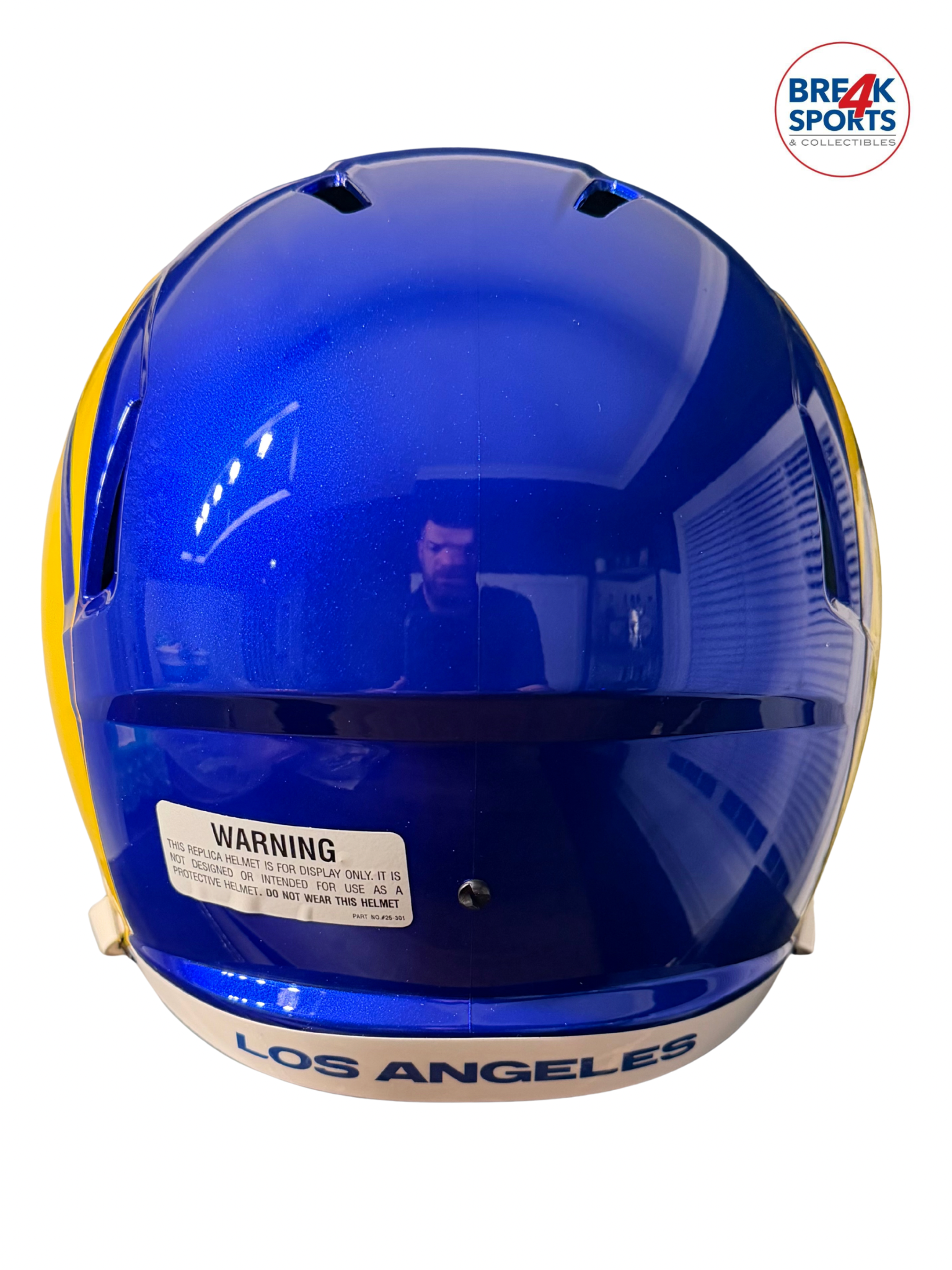 Los Angeles Rams Full Size Speed Replica Football Helmet - NFL Break4Sports & Collectibles, LLC