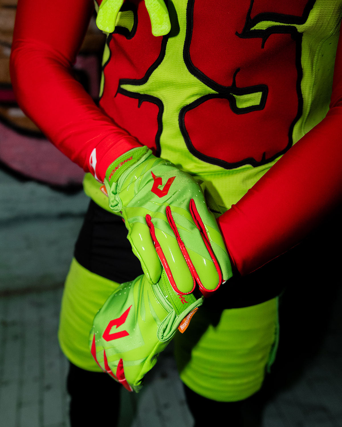 Ninja Turtles: Raphael Football Gloves – VPS5 by Phenom Elite Phenom Elite Brand