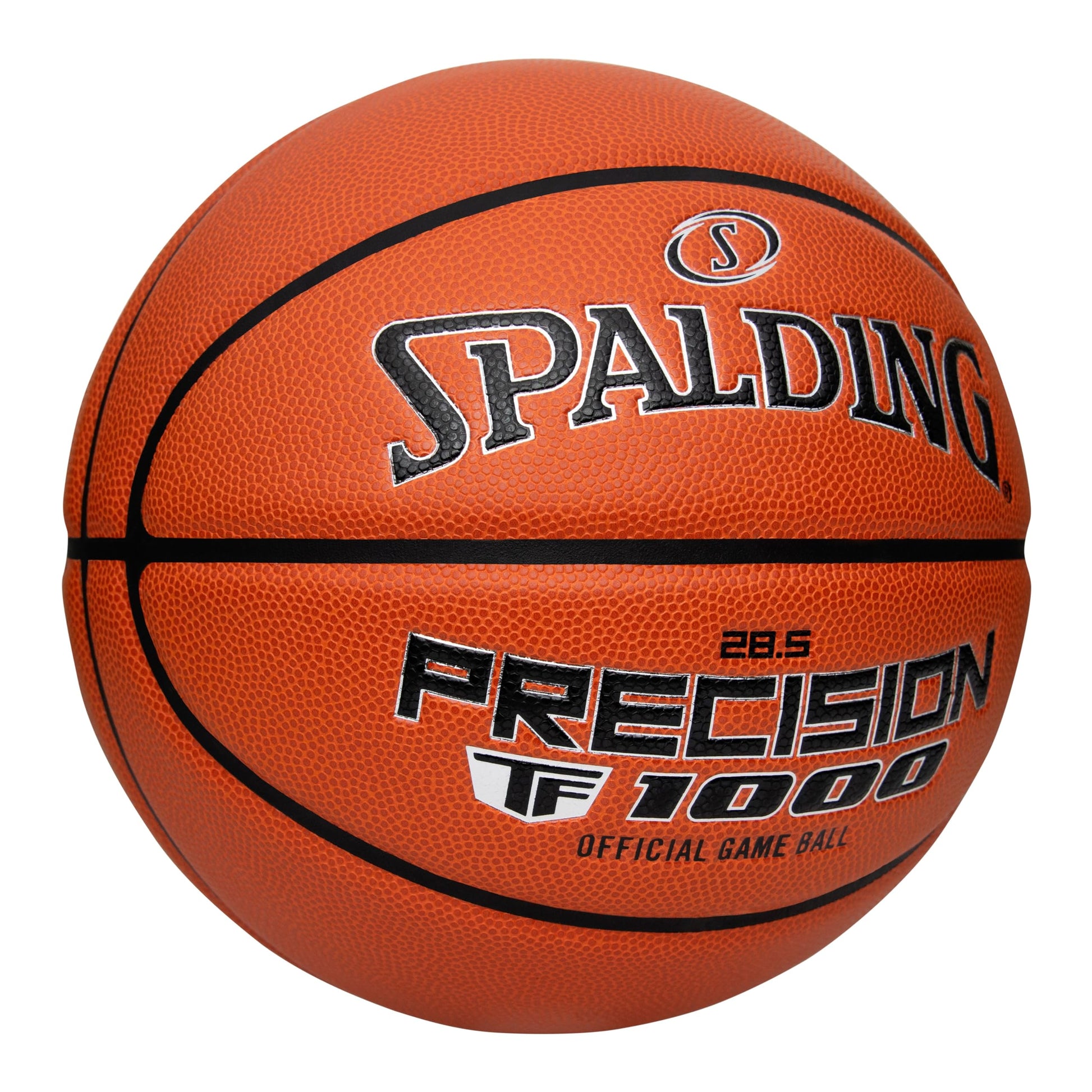 Spalding Precision TF-1000 Indoor Game Basketballs, Dry Grip Microfiber Composite Cushioned Cover, High School Approved - MCI SPORTS