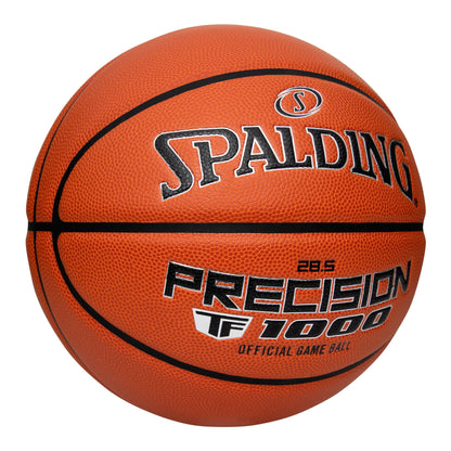 Spalding Precision TF-1000 Indoor Game Basketballs, Dry Grip Microfiber Composite Cushioned Cover, High School Approved - MCI SPORTS