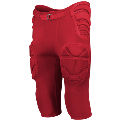 Alleson Youth Integrated Football Pants (Pads Sewn In) Red - MCI SPORTS