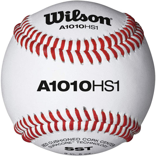 Wilson A1010 HS1 SST High School Leather Baseballs- 1 Dozen - MCI SPORTS