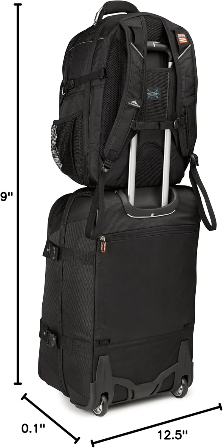 High Sierra XBT - TSA Laptop Backpack, Black - MCI SPORTS