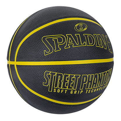 Spalding Street Phantom Basketball Outdoor Black/Gold Official Size 29.5" - MCI SPORTS