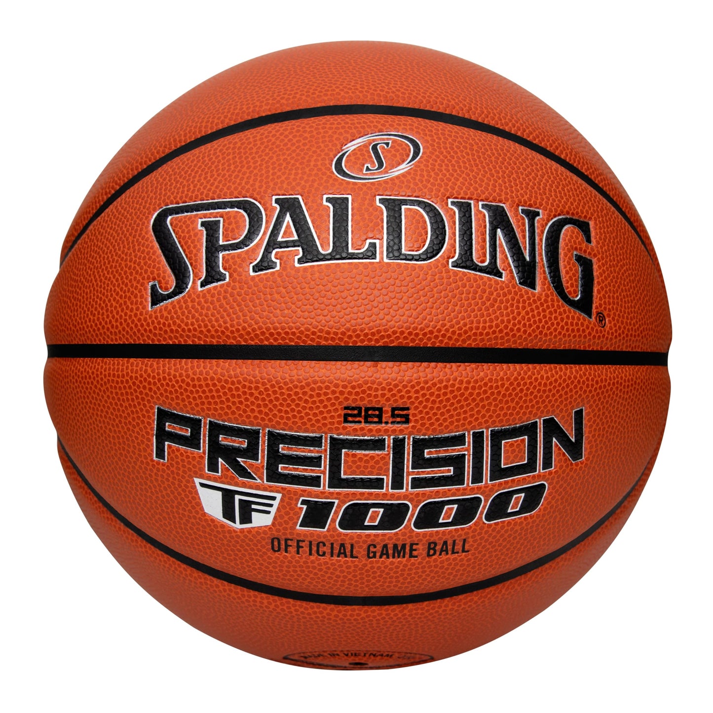 Spalding Precision TF-1000 Indoor Game Basketballs, Dry Grip Microfiber Composite Cushioned Cover, High School Approved - MCI SPORTS