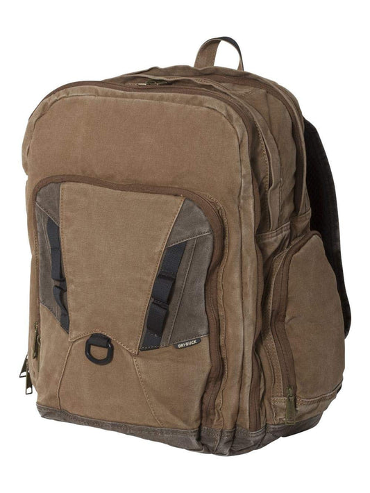 Dri Duck Canvas Traveler Backpack Khaki - MCI SPORTS