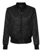 Weatherproof Water Resistant Heat Ladies Quilted Bomber Jacket Black - MCI SPORTS