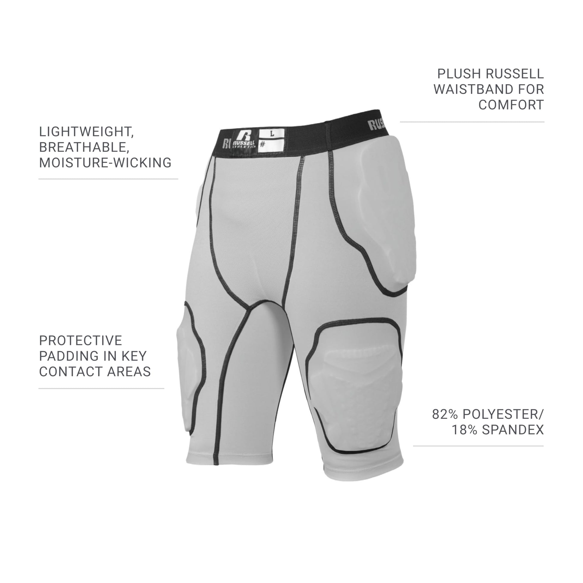 Russell Athletic Men's 5-Pocket Integrated Girdle - MCI SPORTS