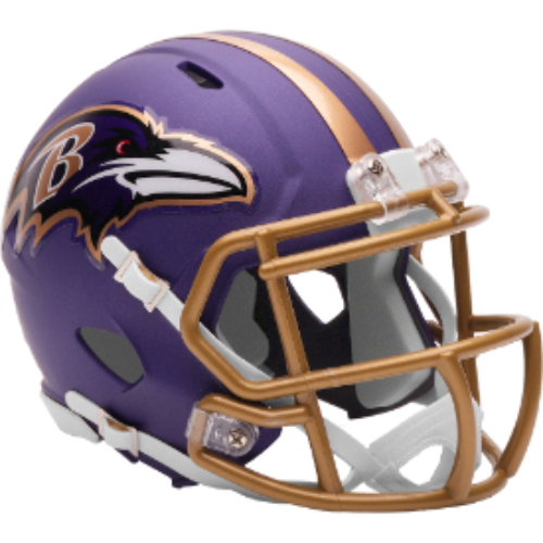 Baltimore Ravens NFL Mini Speed Football Helmet 2026 Purple Rising - NFL Break4Sports & Collectibles, LLC