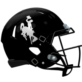 Wyoming Cowboys NCAA Mini Speed Football Helmet Black - NCAA Break4Sports & Collectibles, LLC