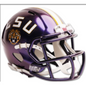 LSU Tigers NCAA Mini Speed Football Helmet Purple- NCAA Break4Sports & Collectibles, LLC