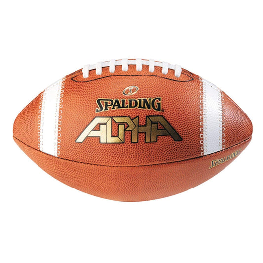 Spalding Alpha Leather Football Official Size NFHS Stamp - MCI SPORTS