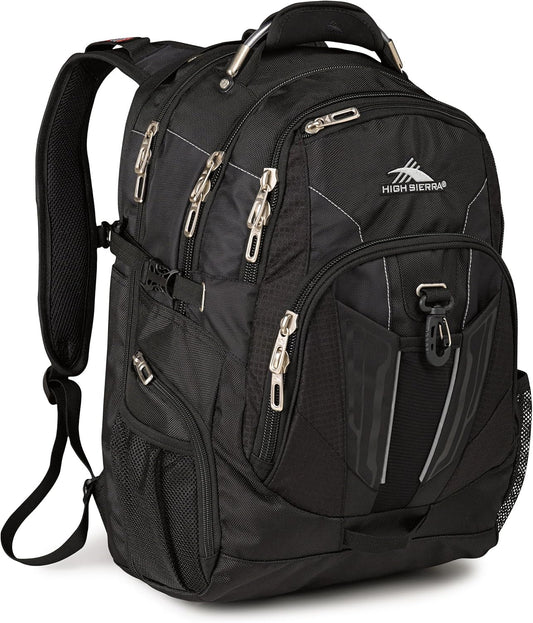 High Sierra XBT - TSA Laptop Backpack, Black - MCI SPORTS