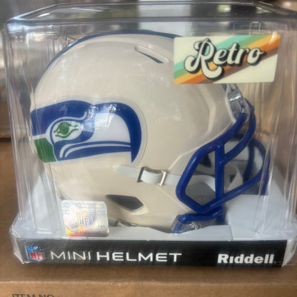 Seattle Seahawks Mini Speed Football Helmet RETRO - NFL Break4Sports & Collectibles, LLC