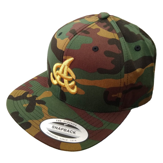Aguilas Cibaeñas Embroidered SnapBack Camouflage Hat Peligro Sports