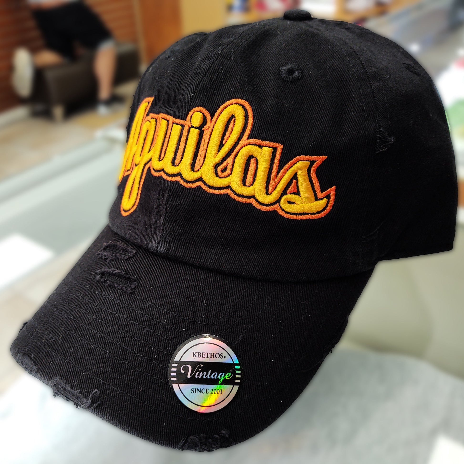 Aguilas Cibaeñas Embroidered Vintage Hat (Aguilas) Peligro Sports