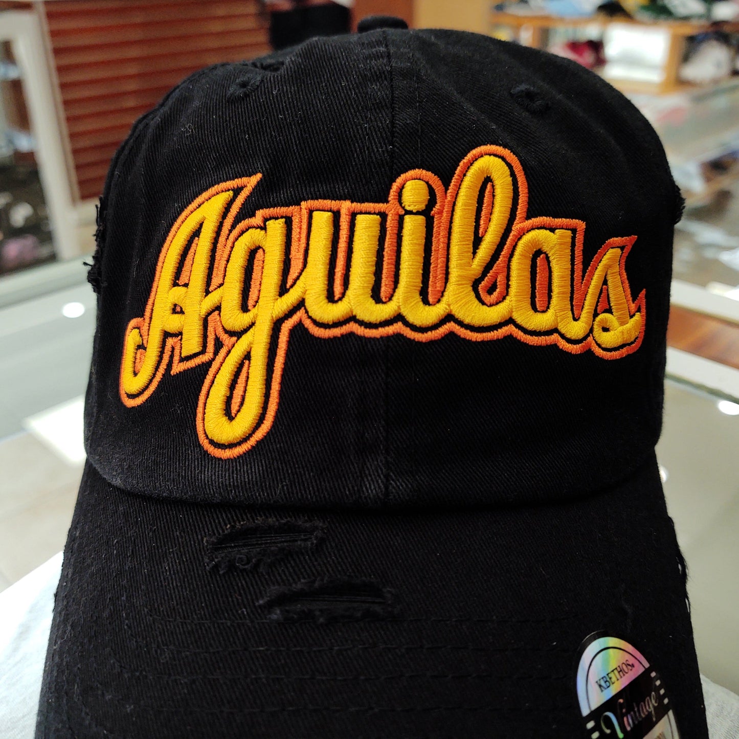 Aguilas Cibaeñas Embroidered Vintage Hat (Aguilas) Peligro Sports