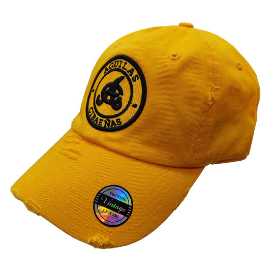 Aguilas Cibaeñas Embroidered Vintage Round-Logo Hat Peligro Sports