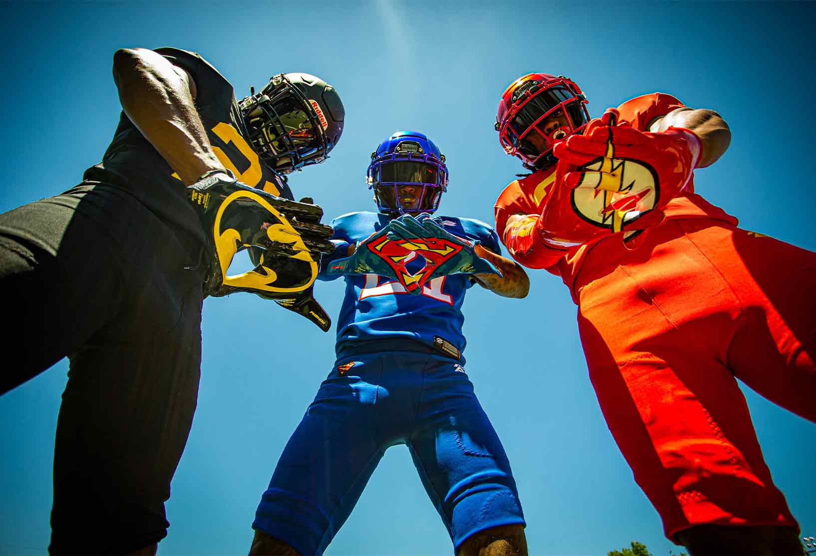 Superman Football Gloves - VPS1 by Phenom Elite Phenom Elite Brand