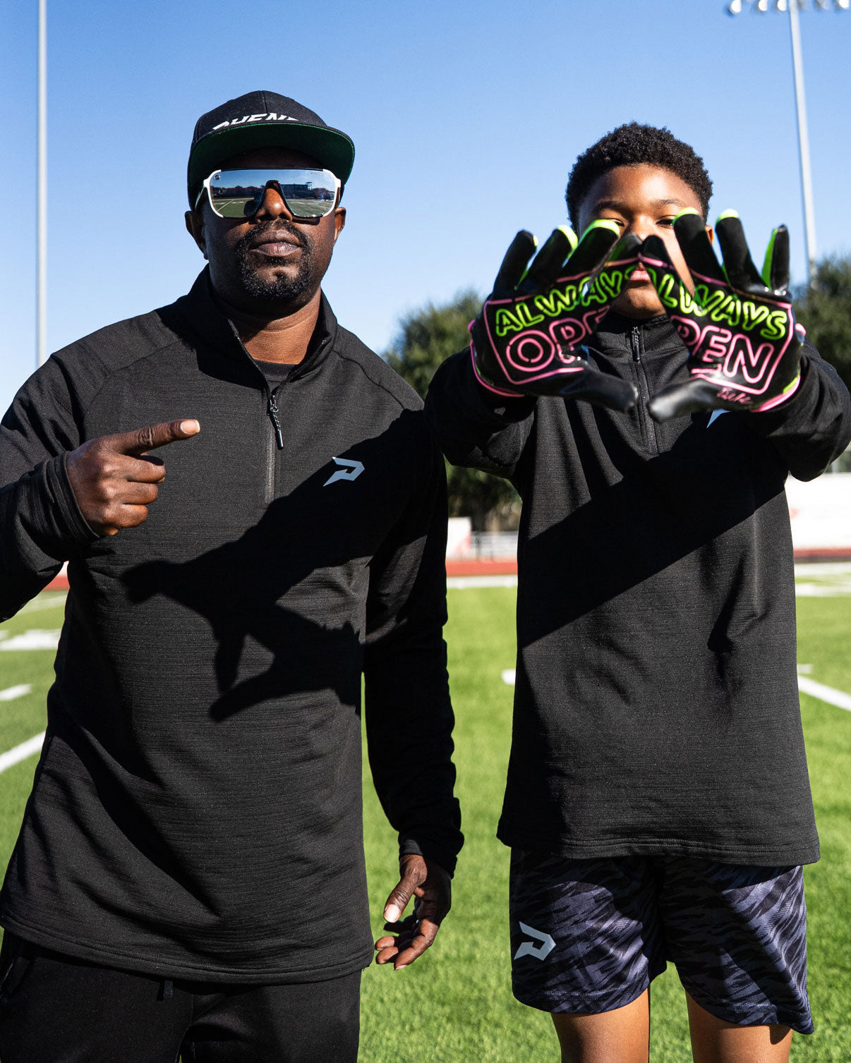 Always Open Football Gloves - VPS5 by Phenom Elite Phenom Elite Brand