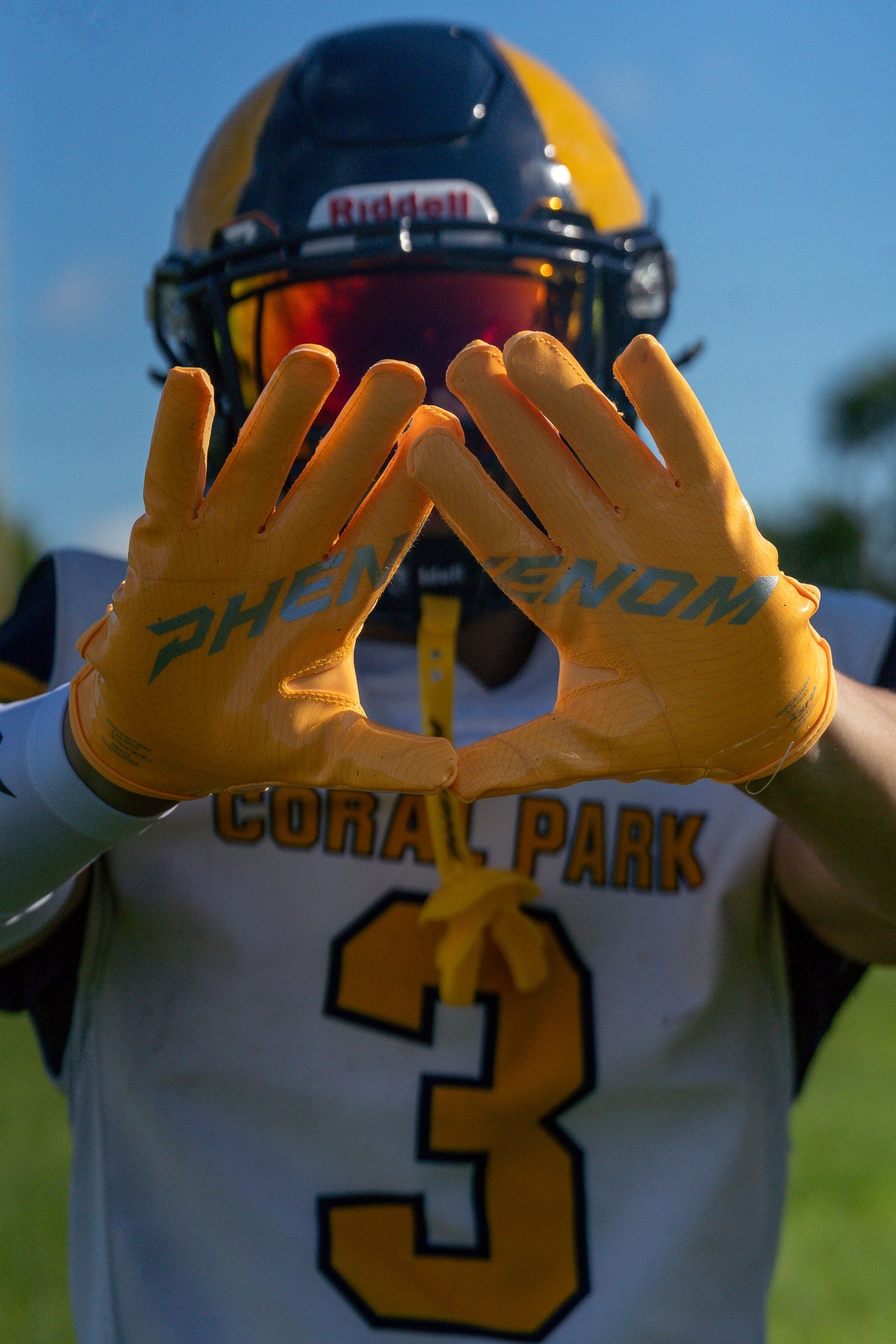 Phenom Elite VPS5 Youth Football Gloves - Team Colors Phenom Elite Brand