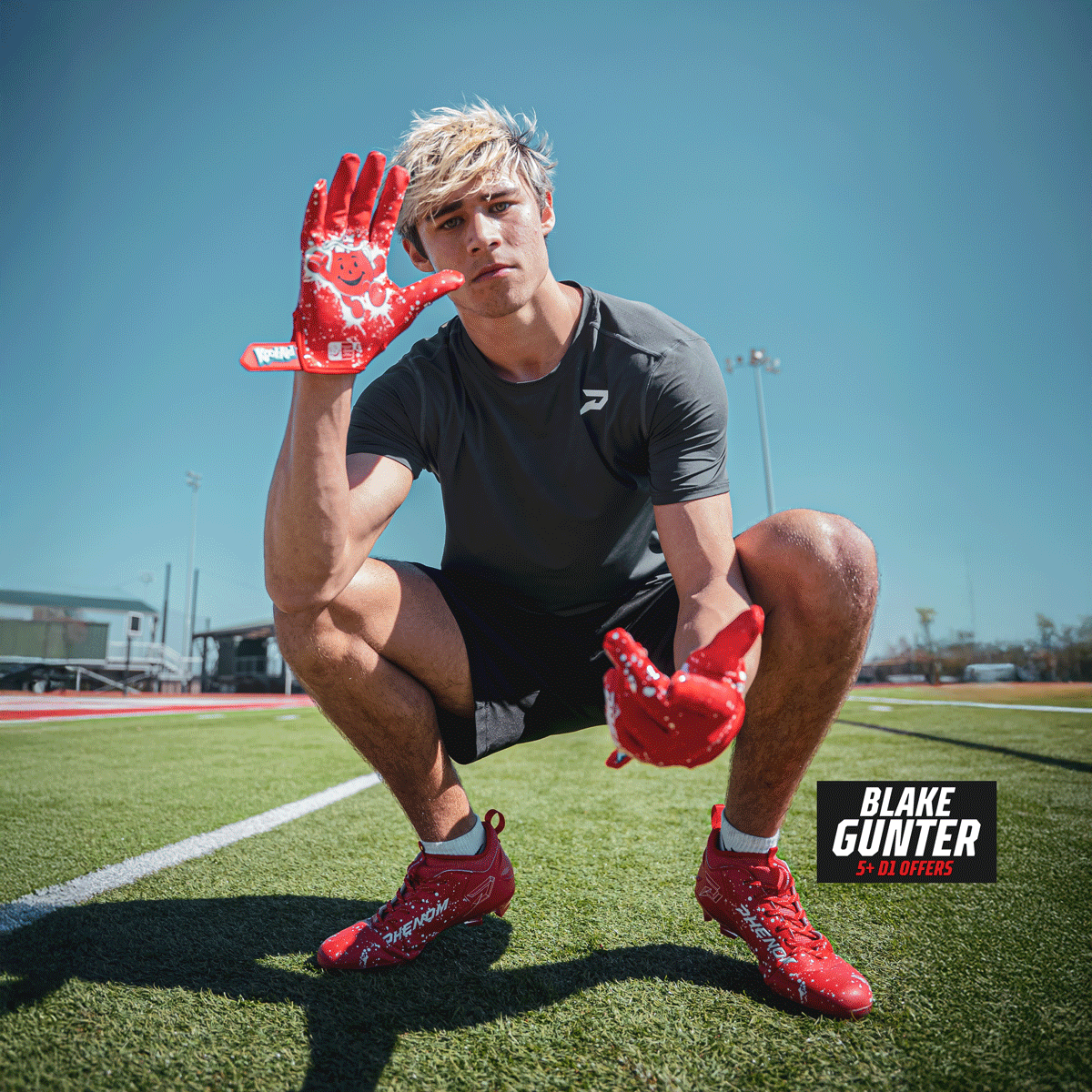 Kool-Aid 'Cherry' Football Gloves - VPS4 by Phenom Elite Phenom Elite Brand