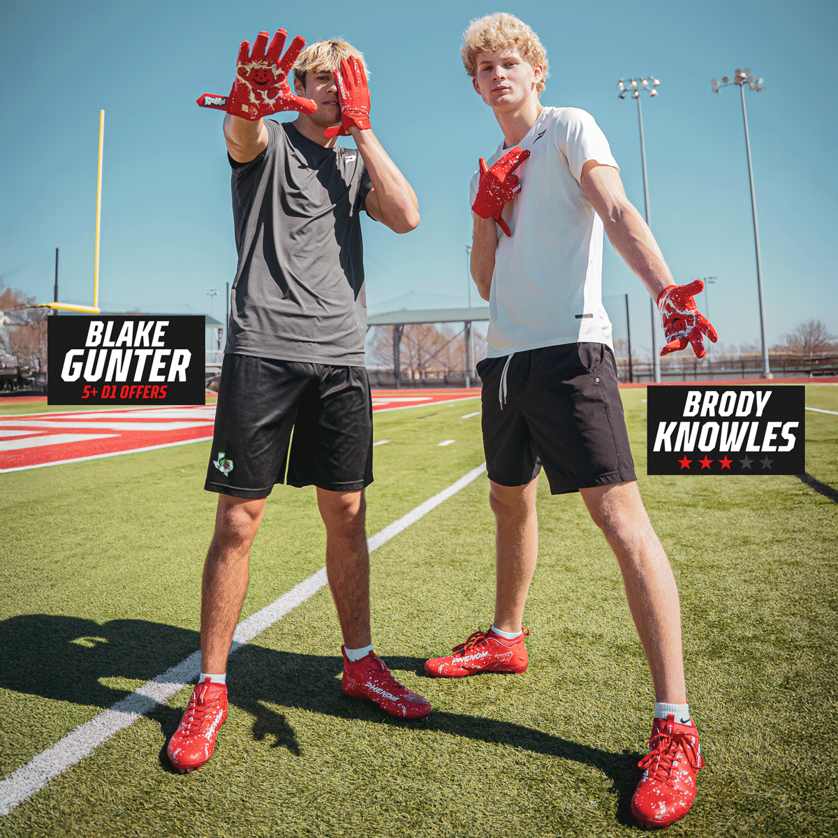 Kool-Aid 'Cherry' Football Cleats - Quantum Speed by Phenom Elite Phenom Elite Brand