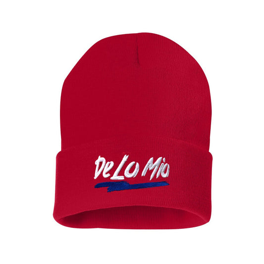De lo mio Skully Beanie Red Hat Peligro Sports