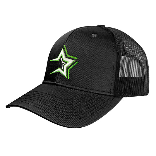 Dominican Baseball Team Caps – Estrellas Orientales – Black Hat and Embroidered Logo Peligro Sports