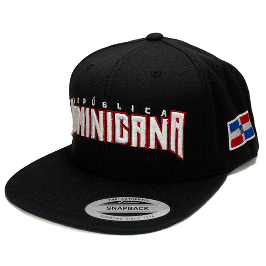 Dominican Republic SnapBack Black hat Peligro Sports