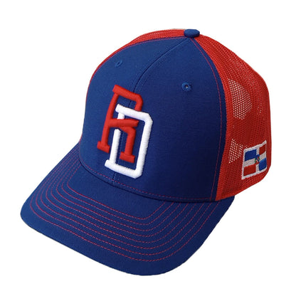 Dominican Republic SnapBack Mesh Royal Red Cap RD Peligro Sports