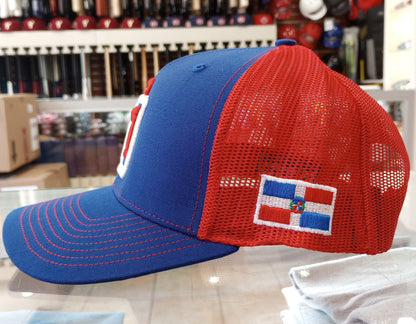 Dominican Republic SnapBack Mesh Royal Red Cap RD Peligro Sports