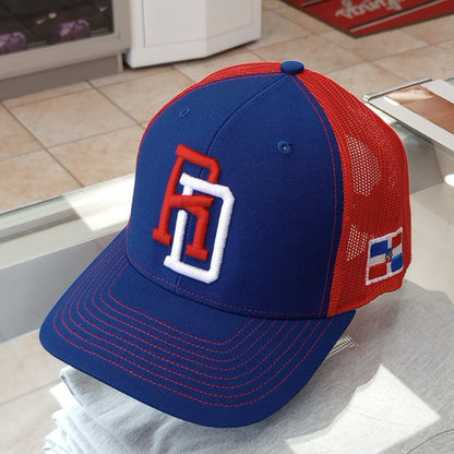 Dominican Republic SnapBack Mesh Royal Red Cap RD Peligro Sports
