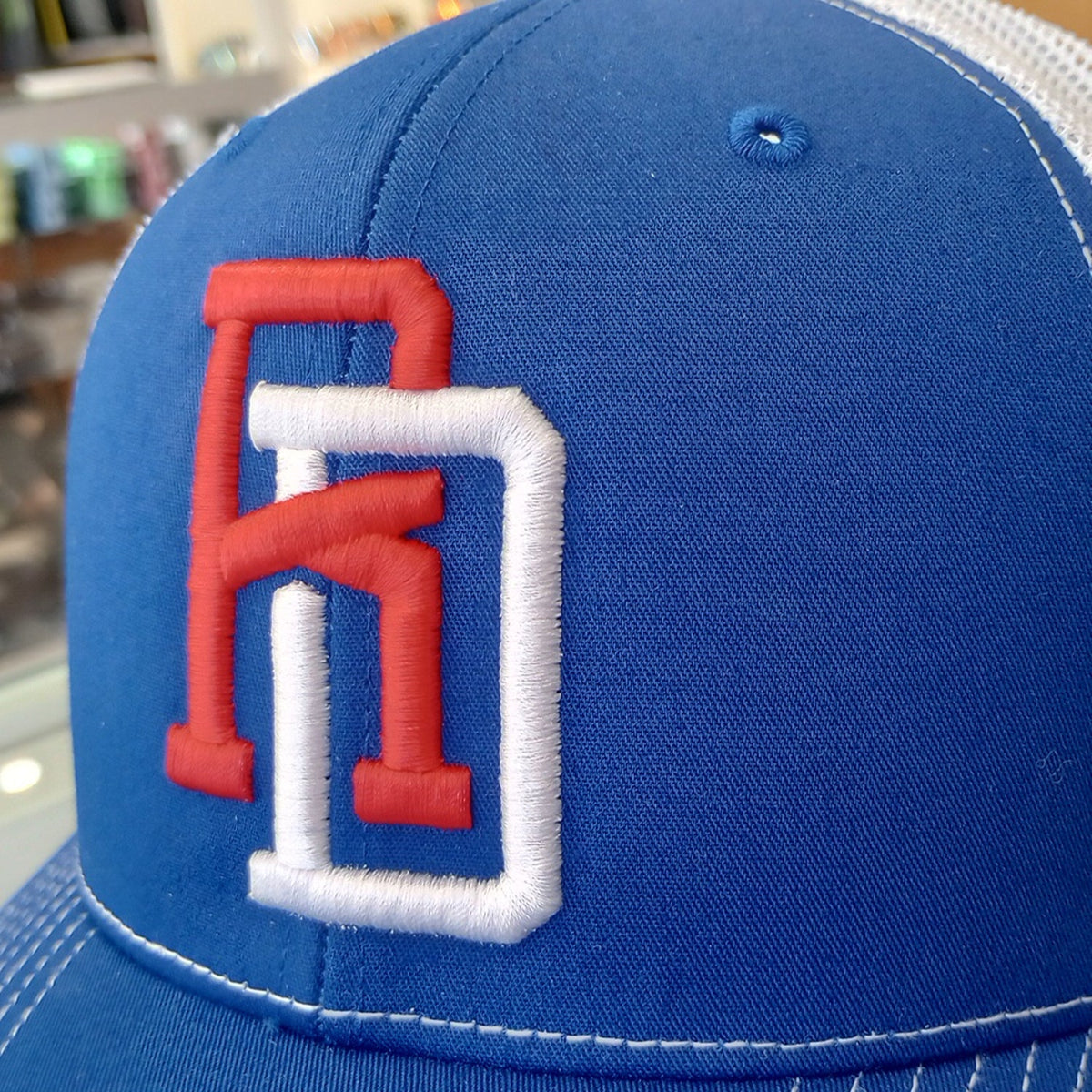 Dominican Republic SnapBack Mesh Royal Red Cap RD Peligro Sports