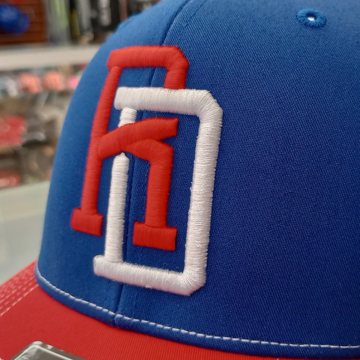 Dominican Republic SnapBack Mesh Royal Red Cap RD Peligro Sports
