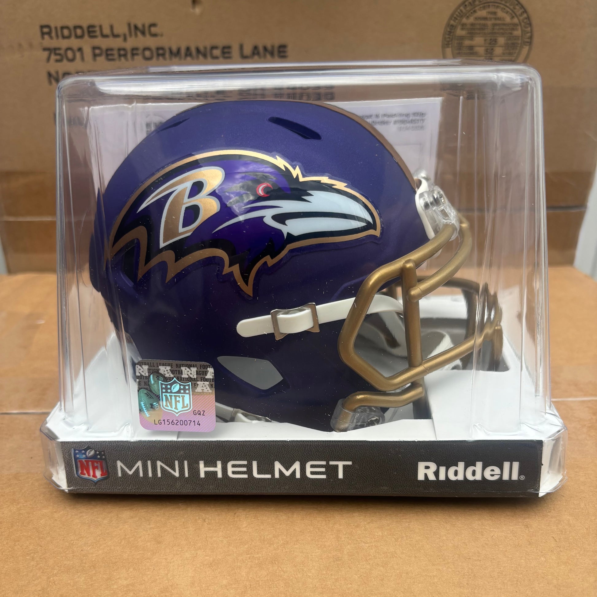 Baltimore Ravens NFL Mini Speed Football Helmet 2026 Purple Rising - NFL Break4Sports & Collectibles, LLC