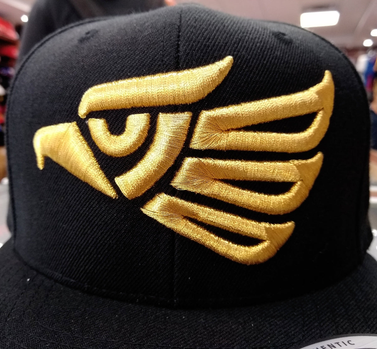 Embroidered Eagle and flag Mexico SLIM LOGO SnapBack hat Peligro Sports