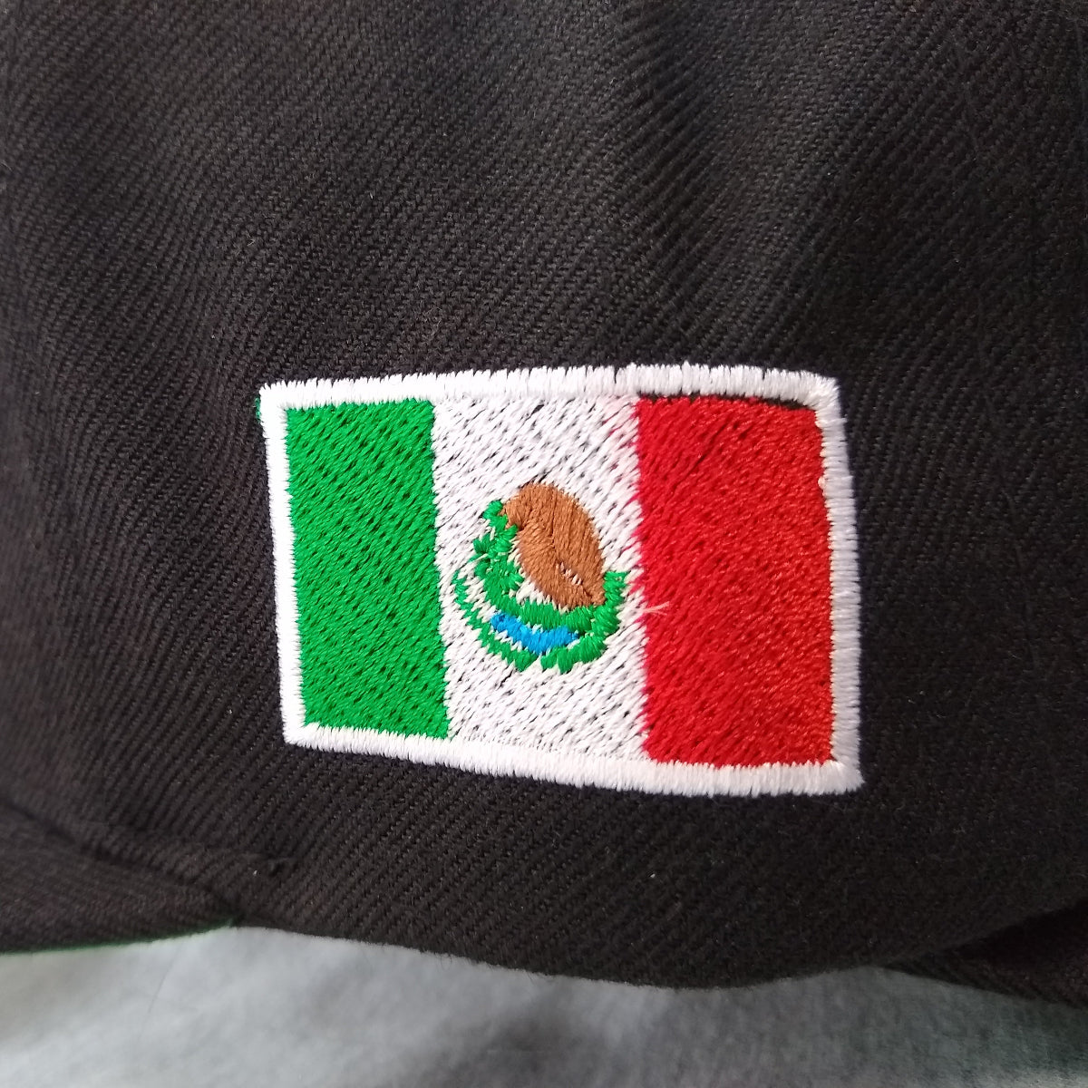 Embroidered Eagle and flag Mexico SLIM LOGO SnapBack hat Peligro Sports