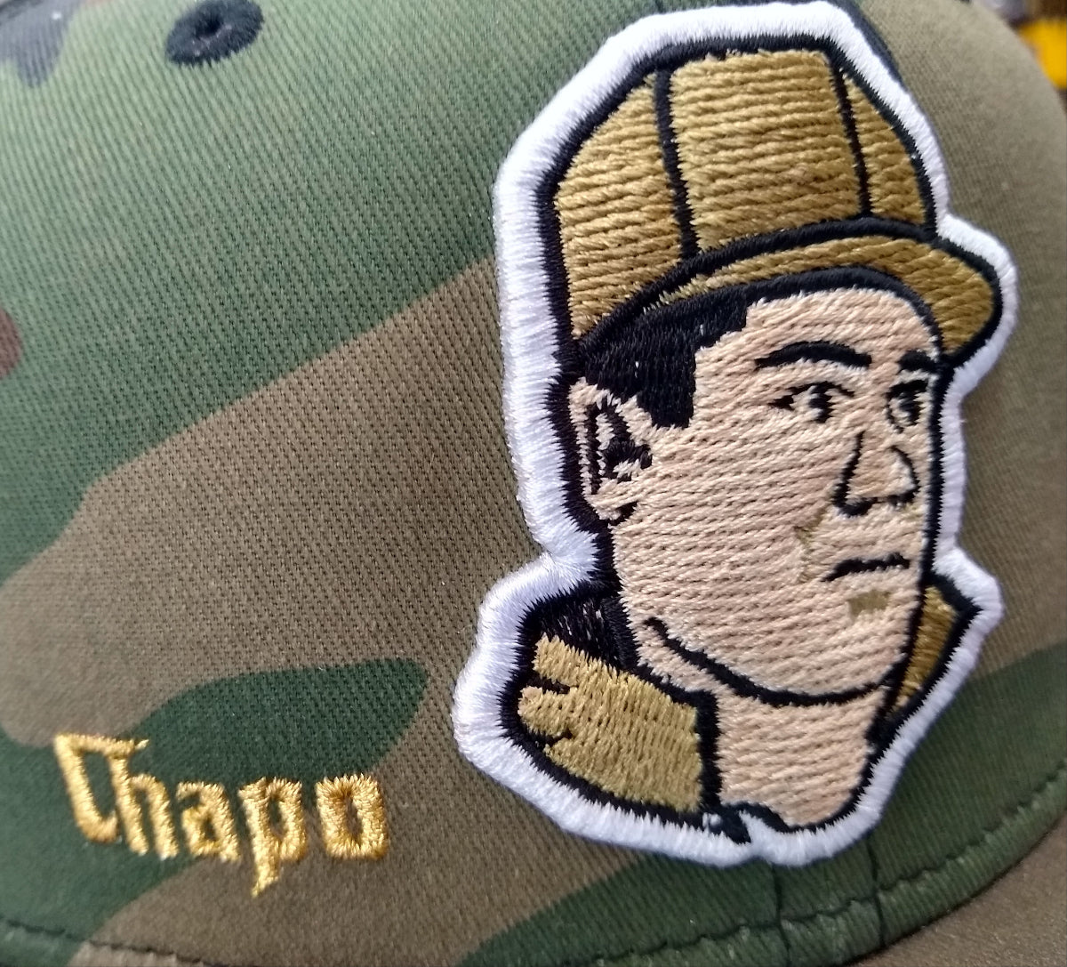 Embroidered "El Chapo" logo hats Peligro Sports